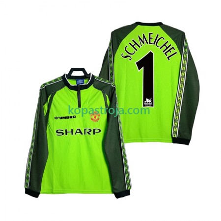 Billiga Fotbollströjor Manchester United SCHMEICHEL 1 2000 Målvakt Retro Hemma tröja 1998 Långärmad
